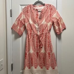 Coral & Off-White Boutique Dress: Never Worn, Size Smallc